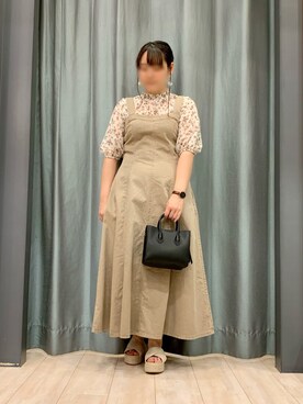 「ELENCARE DUE」｜「アイテム（ワンピース/ドレス）」を使った、ちひろさん（レディース・154cm）の夏コーディネート