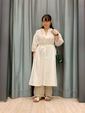 「Petit fleur（プチフルール）のアイテム」を使った、ちひろさん（レディース・154cm）の夏コーディネート