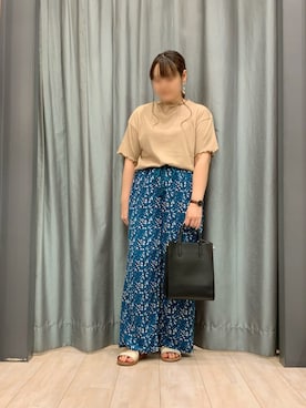 「cache cache（カシュ カシュ）のアイテム」を使った、ちひろさん（レディース・154cm）の夏コーディネート