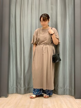 「Legato Largo（レガートラルゴ）のアイテム」を使った、ちひろさん（レディース・154cm）の夏コーディネート