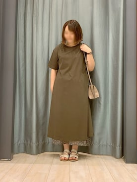 「Legato Largo（レガートラルゴ）のアイテム」を使った、ちひろさん（レディース・154cm）の夏コーディネート