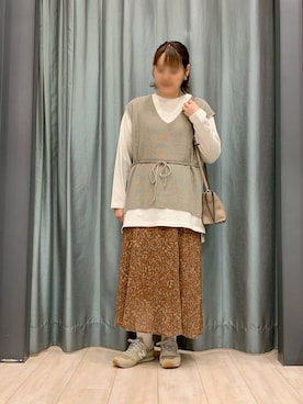 「Legato Largo（レガートラルゴ）のアイテム」を使った、ちひろさん（レディース・154cm）の夏コーディネート