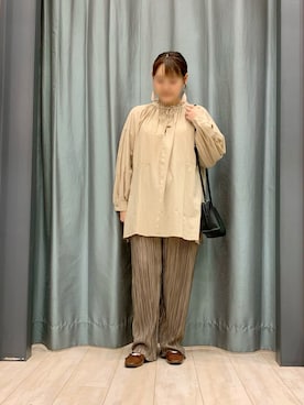 「Legato Largo（レガートラルゴ）のアイテム」を使った、ちひろさん（レディース・154cm）の夏コーディネート