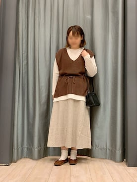 「Legato Largo（レガートラルゴ）のアイテム」を使った、ちひろさん（レディース・154cm）の夏コーディネート