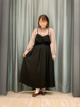 「ELENCARE DUE」｜「アイテム（ワンピース/ドレス）」を使った、ちひろさん（レディース・154cm）の夏コーディネート
