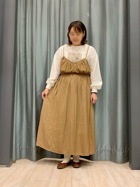 「ELENCARE DUE」｜「アイテム（ワンピース/ドレス）」を使った、ちひろさん（レディース・154cm）の秋コーディネート