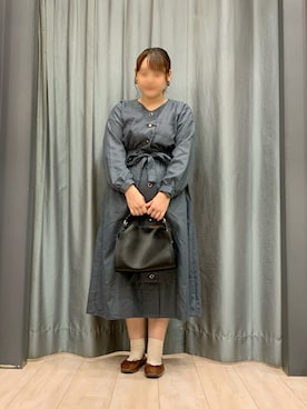 「ELENCARE DUE」｜「アイテム（ワンピース/ドレス）」を使った、ちひろさん（レディース・154cm）の秋コーディネート
