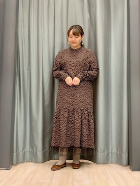 「Sugar spoon（シュガースプーン）のアイテム」を使った、ちひろさん（レディース・154cm）の秋コーディネート