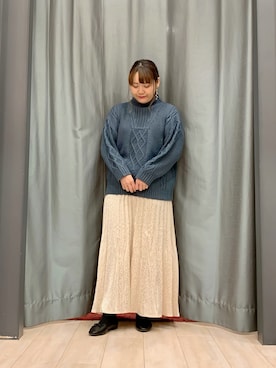 「Sugar spoon（シュガースプーン）のアイテム」を使った、ちひろさん（レディース・154cm）の秋コーディネート