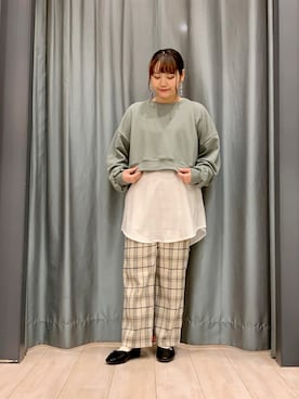 「バックリボン」｜ちひろさん（レディース・154cm）の秋コーディネート