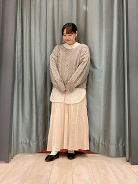 「RAY CASSIN FAVORI（レイカズンフェバリ）のアイテム」を使った、ちひろさん（レディース・154cm）の秋コーディネート
