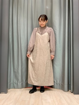 「ELENCARE DUE（エレンカーレデュエ）のアイテム」を使った、ちひろさん（レディース・154cm）の秋コーディネート