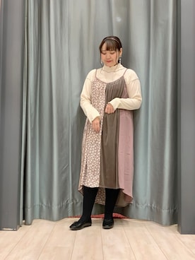 「Sugar spoon（シュガースプーン）のアイテム」を使った、ちひろさん（レディース・154cm）の秋コーディネート