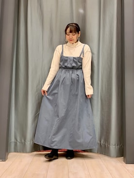 「ELENCARE DUE」｜「アイテム（ワンピース/ドレス）」を使った、ちひろさん（レディース・154cm）の秋コーディネート