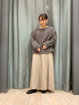 「Sugar spoon（シュガースプーン）のアイテム」を使った、ちひろさん（レディース・154cm）の秋コーディネート