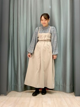 「ELENCARE DUE」｜「アイテム（ワンピース/ドレス）」を使った、ちひろさん（レディース・154cm）の冬コーディネート