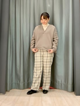 「Green　Parks（グリーンパークス）のアイテム（パンプス）」を使った、ちひろさん（レディース・154cm）の冬コーディネート