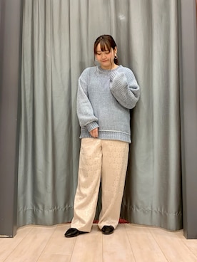 「Sugar spoon（シュガースプーン）のアイテム」を使った、ちひろさん（レディース・154cm）の冬コーディネート