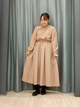 「Green　Parks（グリーンパークス）のアイテム（パンプス）」を使った、ちひろさん（レディース・154cm）の冬コーディネート