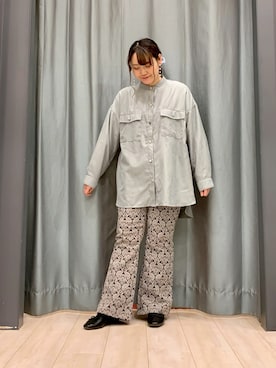 「ELENCARE DUE」｜「アイテム（チュニック）」を使った、ちひろさん（レディース・154cm）の冬コーディネート
