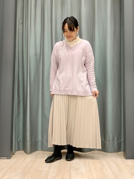 「ELENCARE DUE（エレンカーレデュエ）のアイテム」を使った、ちひろさん（レディース・154cm）の冬コーディネート