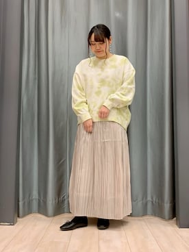 「Petit fleur（プチフルール）のアイテム」を使った、ちひろさん（レディース・154cm）の冬コーディネート