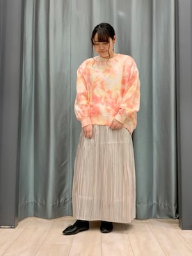 「Petit fleur（プチフルール）のアイテム」を使った、ちひろさん（レディース・154cm）の冬コーディネート