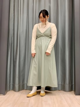 「ELENCARE DUE」｜「アイテム（ワンピース/ドレス）」を使った、ちひろさん（レディース・154cm）の冬コーディネート