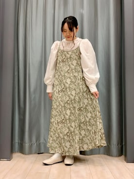 「ELENCARE DUE」｜「アイテム（ワンピース/ドレス）」を使った、ちひろさん（レディース・154cm）の冬コーディネート