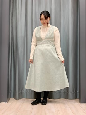 「ELENCARE DUE」｜ちひろさん（レディース・154cm）の冬コーディネート