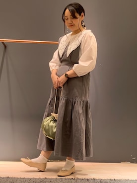「ELENCARE DUE」｜ちひろさん（レディース・154cm）の春コーディネート