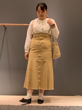「ELENCARE DUE」｜ちひろさん（レディース・154cm）の春コーディネート