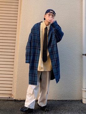 「NEONSIGN（ネオンサイン）のアイテム（ジャケット/アウター）」を使った、しのさん（メンズ・166cm）の冬コーディネート