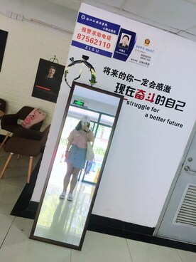 「school」｜「アイテム（キャップ）」を使った、见过越多的清晨却越陌生-さん（レディース・163cm）の春コーディネート
