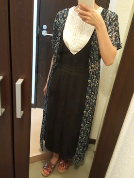 「FREE'S MART（フリーズマート）のアイテム（シャツワンピース）」を使った、KaOさん（レディース・154cm）の夏コーディネート