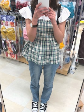 「chocomee（チョコミー）のアイテム（キャミソール）」を使った、asamiさん（レディース・148cm）の夏コーディネート