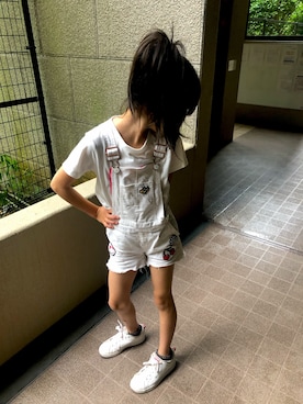 「Rodeo Crowns（ロデオクラウンズ）のアイテム」を使った、ののさん（キッズ・124cm）の夏コーディネート