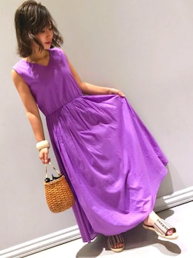 「紫」｜SHARE PARKさん（レディース・151cm）の夏コーディネート