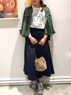 「SHARE PARK（シェアパーク）のアイテム」を使った、SHARE PARKさん（レディース・155cm）の秋コーディネート