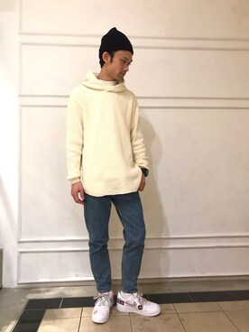 「SHARE PARK（シェアパーク）のアイテム」を使った、SHARE PARKさん（メンズ・178cm）の冬コーディネート