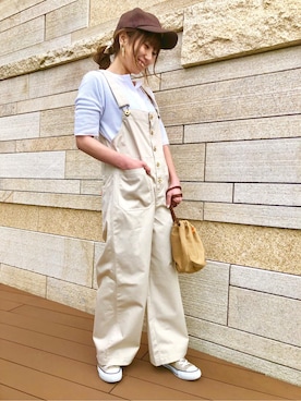 「SHARE PARK（シェアパーク）のアイテム」を使った、SHARE PARKさん（レディース・155cm）の春コーディネート