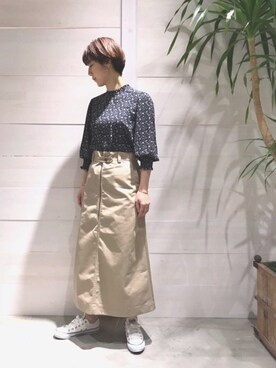 「SHARE PARK（シェアパーク）のアイテム」を使った、SHARE PARKさん（レディース・165cm）の春コーディネート