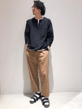 「SHARE PARK（シェアパーク）のアイテム」を使った、SHARE PARKさん（メンズ・180cm）の春コーディネート