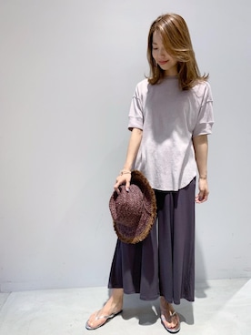 「ガウチョパンツ」｜SHARE PARKさん（レディース・162cm）の春コーディネート