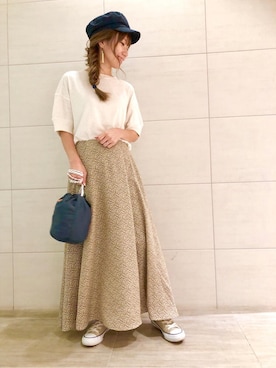 「SHARE PARK（シェアパーク）のアイテム」を使った、SHARE PARKさん（レディース・155cm）の夏コーディネート