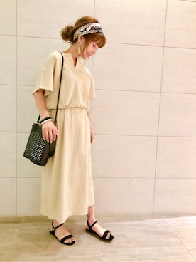 「SHARE PARK（シェアパーク）のアイテム」を使った、SHARE PARKさん（レディース・155cm）の夏コーディネート