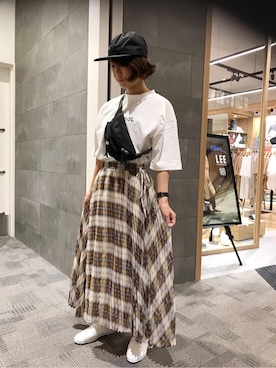 「SHARE PARK（シェアパーク）のアイテム」を使った、SHARE PARKさん（レディース・151cm）の夏コーディネート