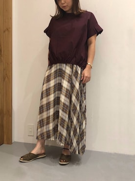 「SHARE PARK（シェアパーク）のアイテム」を使った、SHARE PARKさん（レディース・157cm）の夏コーディネート