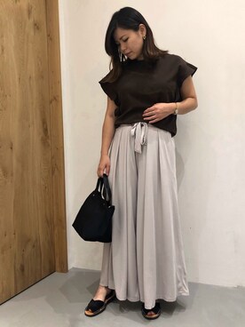 「SHARE PARK（シェアパーク）のアイテム」を使った、SHARE PARKさん（レディース・157cm）の夏コーディネート