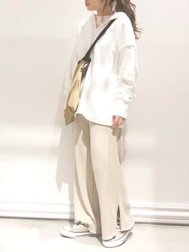 「アイテム（パーカー）」を使った、SHARE PARKさん（レディース・151cm）の秋コーディネート